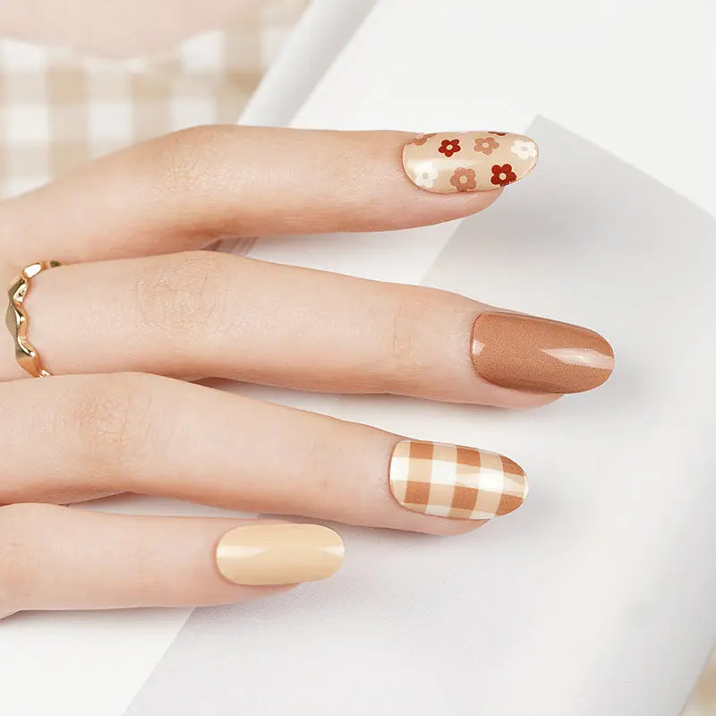 Plaid Art Designs — Semi-Cured Gel Nail Wraps