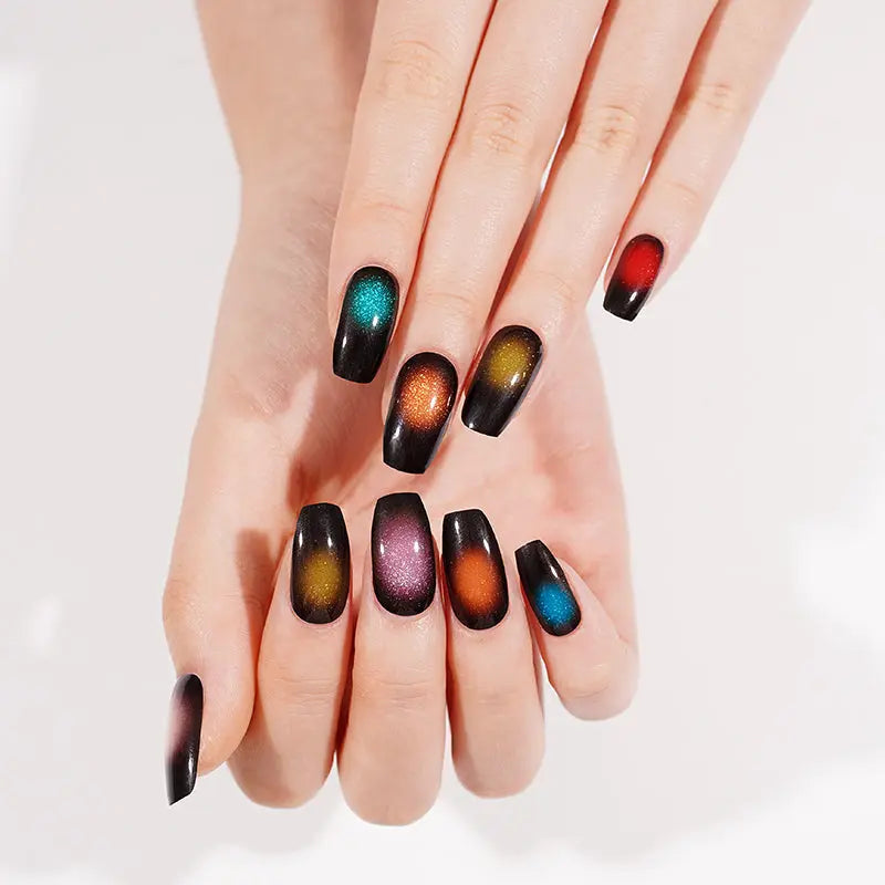 Multichrome Multicoloured Magnetic Effect — Semi-Cured Gel Nail Wraps