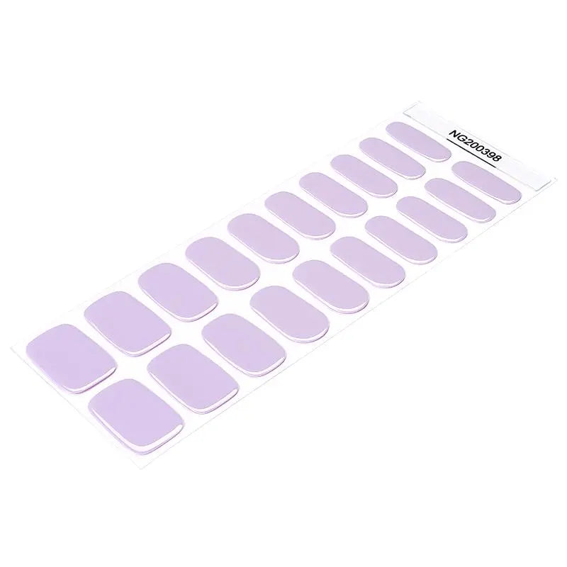 Purple Designs — Semi-Cured Gel Nail Wraps