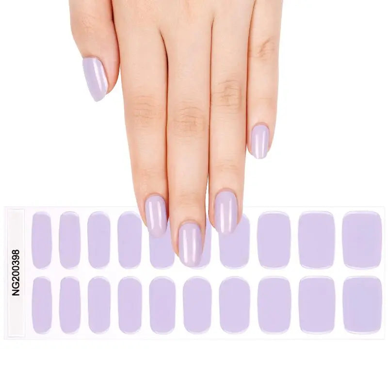 Purple Designs — Semi-Cured Gel Nail Wraps