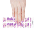 Purple Almond Nails — Semi-Cured Gel Nail Wraps
