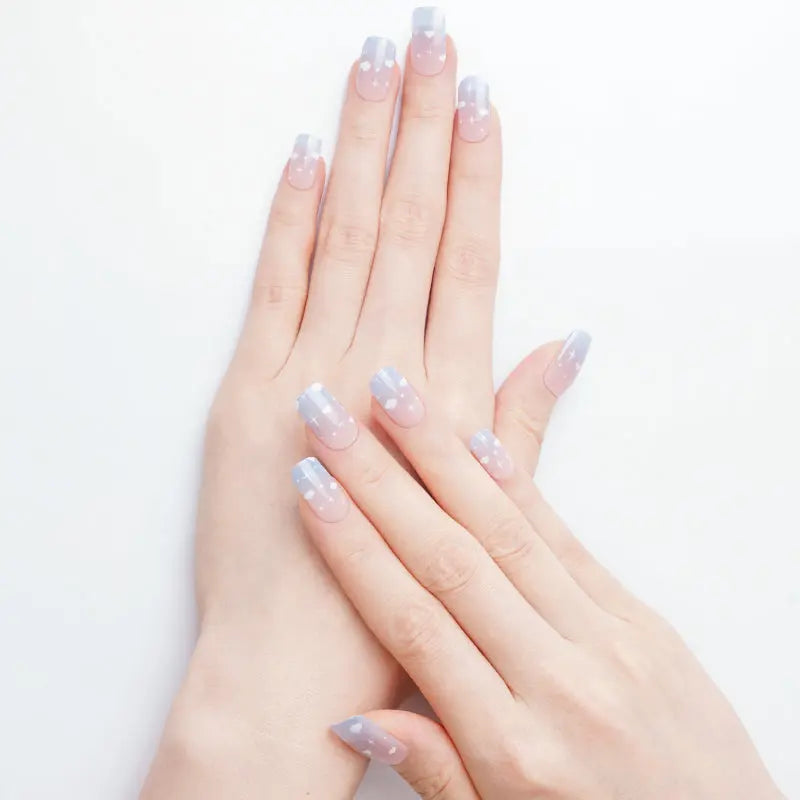 Blue Clouds — Semi-Cured Gel Nail Wraps
