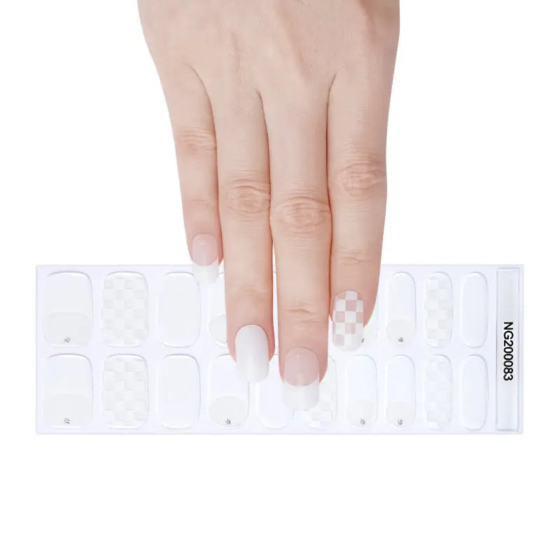 Transparent White — Semi-Cured Gel Nail Wraps