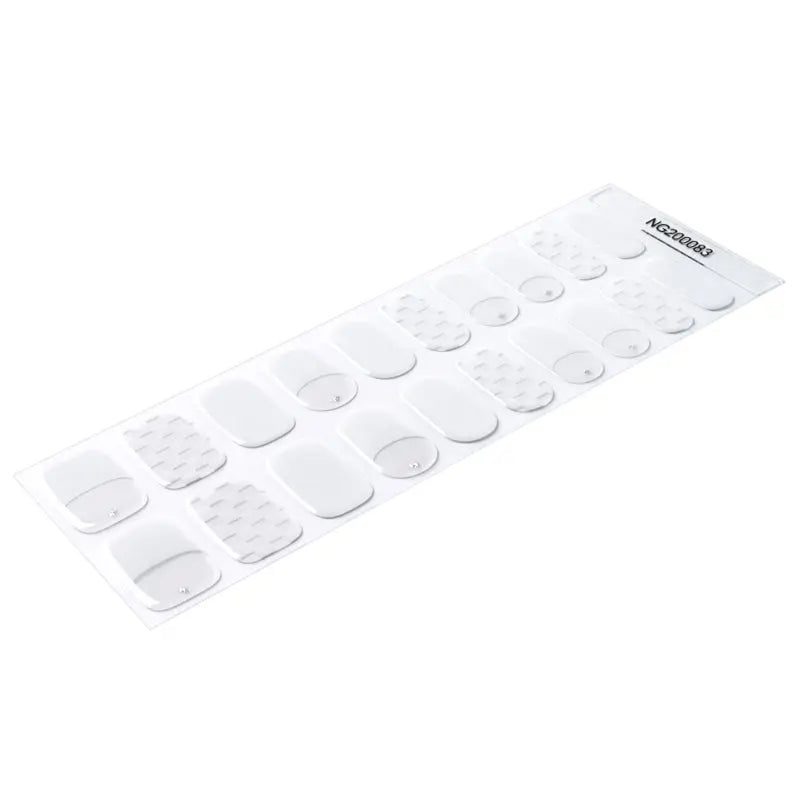 Transparent White — Semi-Cured Gel Nail Wraps