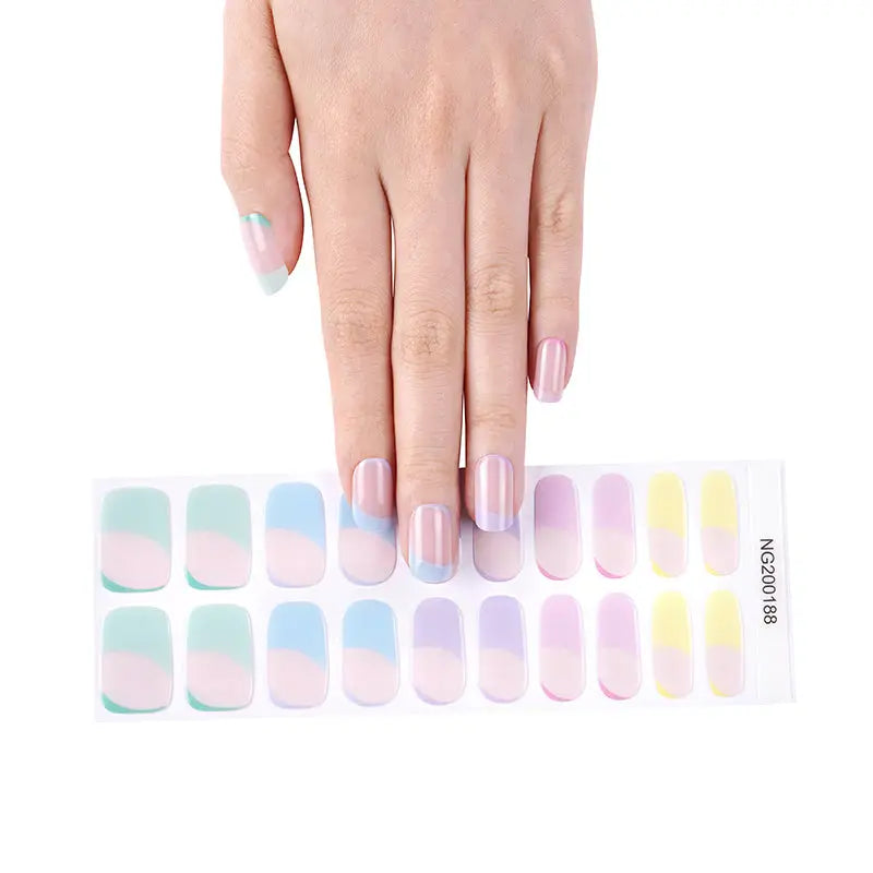 Gel For Perfect Fashion French — Semi-Cured Gel Nail Wraps