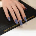 Gel With An Assortment Of Designs Light Blue Cat-Eye — Semi-Cured Gel Nail Wraps