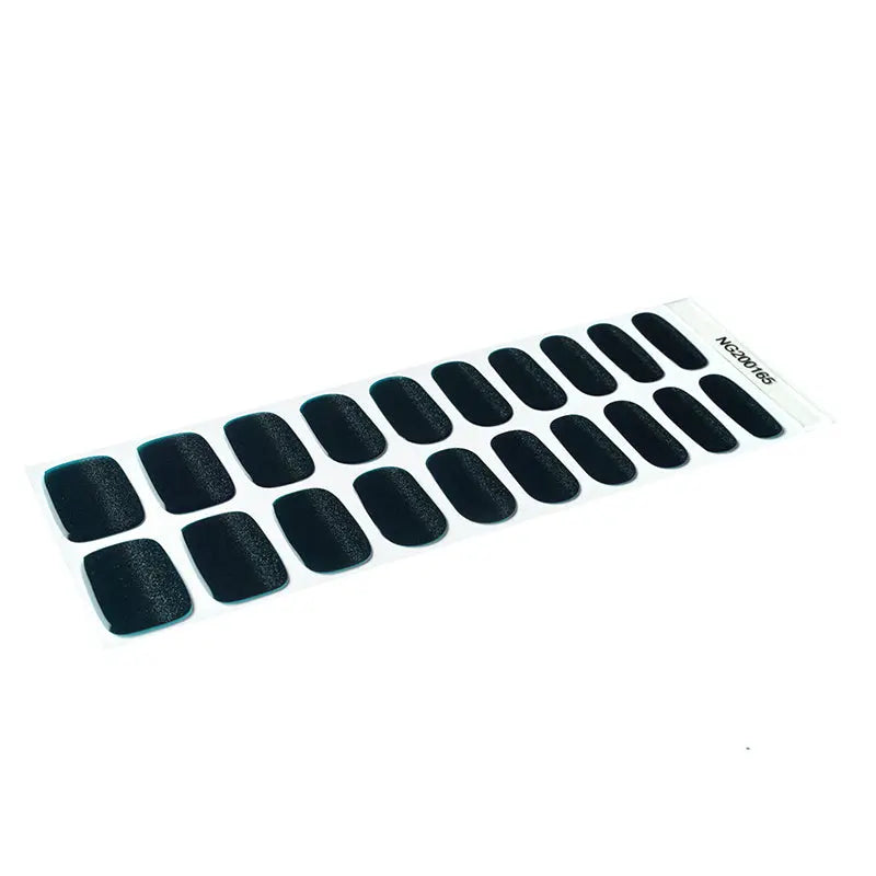 Gel With Countless Designs Green Cat-Eye Manicure — Semi-Cured Gel Nail Wraps