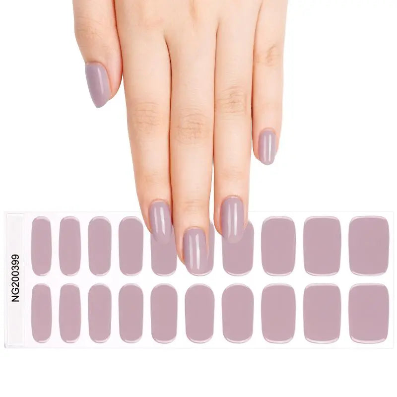 Gel With Uv Light Color Designs — Semi-Cured Gel Nail Wraps