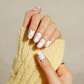 Golden Heart Stickers — Semi-Cured Gel Nail Wraps