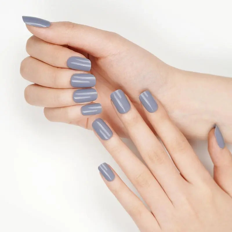 Gray Gel With Uv Light — Semi-Cured Gel Nail Wraps