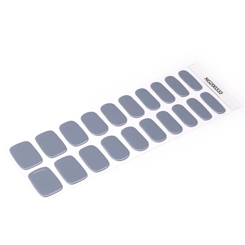 Gray Gel With Uv Light — Semi-Cured Gel Nail Wraps