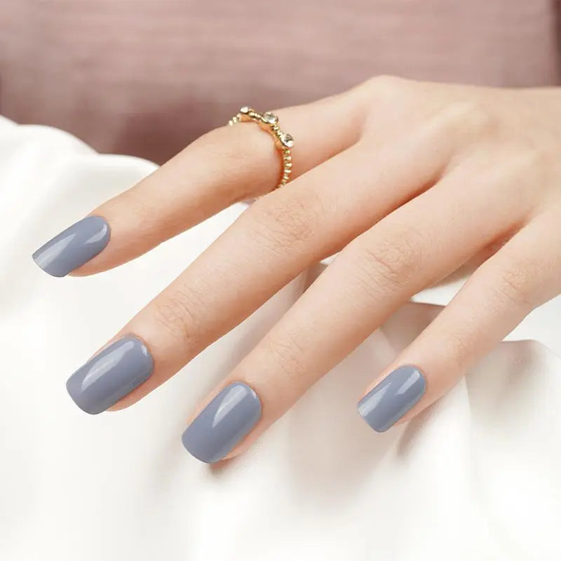 Gray Gel With Uv Light — Semi-Cured Gel Nail Wraps