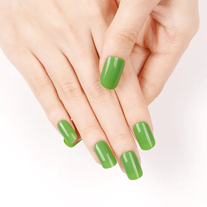 Green With Uv Light — Semi-Cured Gel Nail Wraps