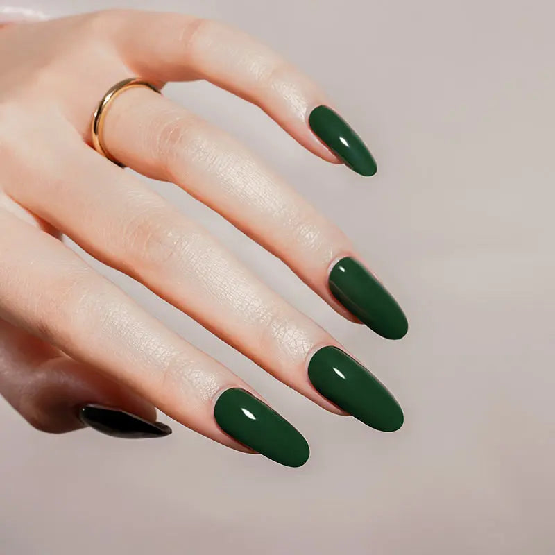 Green Solid Gel Designs — Semi-Cured Gel Nail Wraps