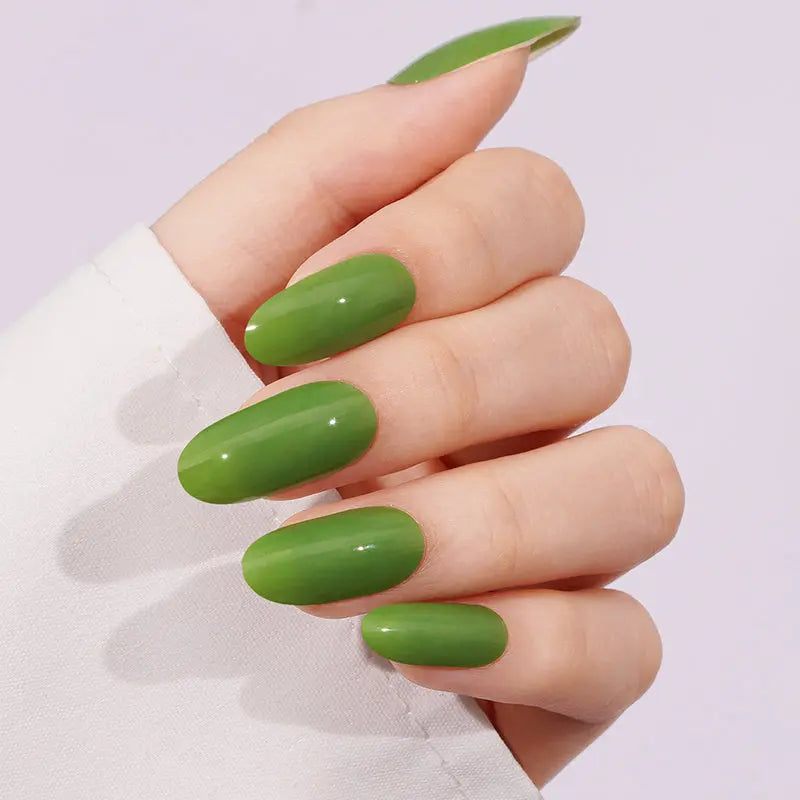 Green Solid — Semi-Cured Gel Nail Wraps