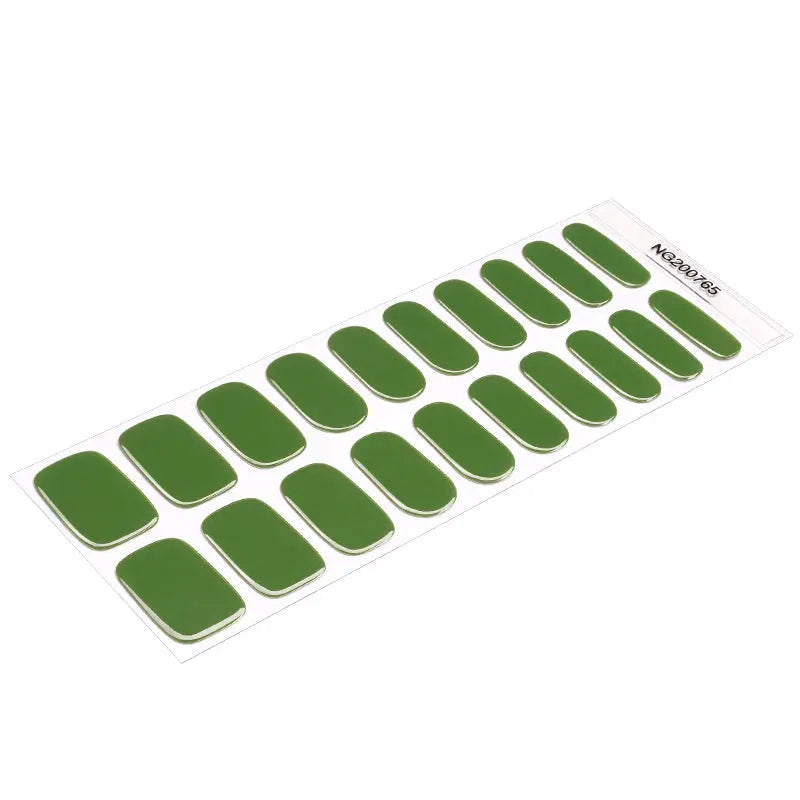 Green Solid — Semi-Cured Gel Nail Wraps