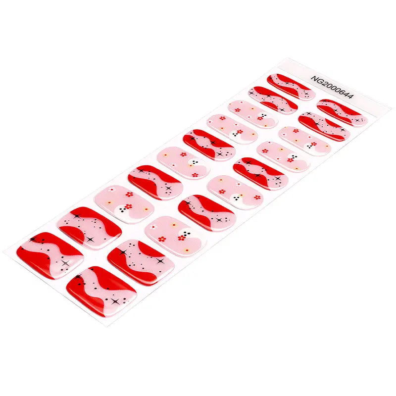 Halloween Gel Stickers Customizable Ghost For Brands — Semi-Cured Gel Nail Wraps