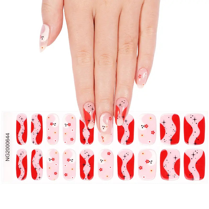 Halloween Gel Stickers Customizable Ghost For Brands — Semi-Cured Gel Nail Wraps