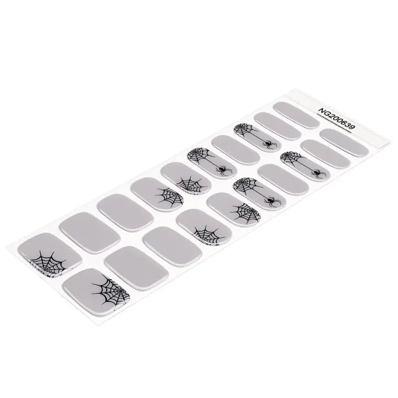 Halloween Gel Stickers Customizable For Brands — Semi-Cured Gel Nail Wraps