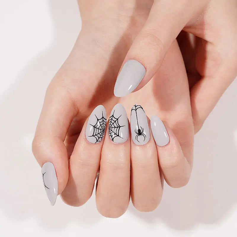 Halloween Gel Stickers Customizable For Brands — Semi-Cured Gel Nail Wraps