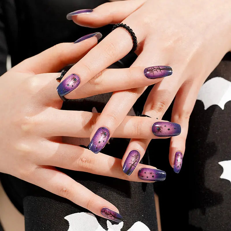 Halloween Black Woods Gel — Semi-Cured Gel Nail Wraps