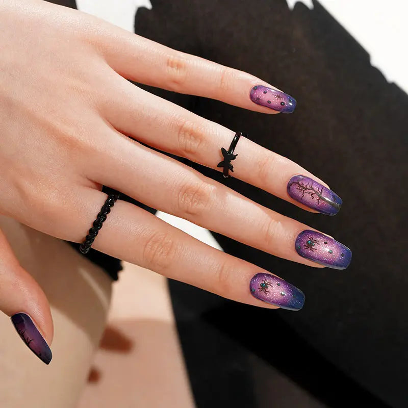 Halloween Black Woods Gel — Semi-Cured Gel Nail Wraps