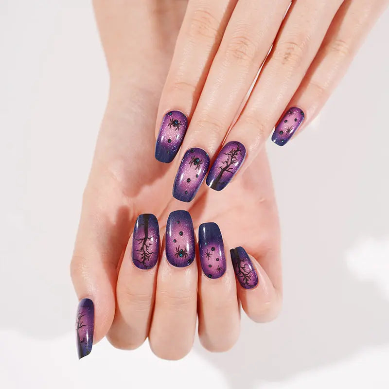Halloween Black Woods Gel — Semi-Cured Gel Nail Wraps