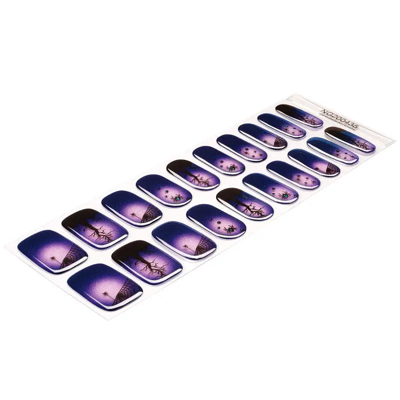Halloween Black Woods Gel — Semi-Cured Gel Nail Wraps
