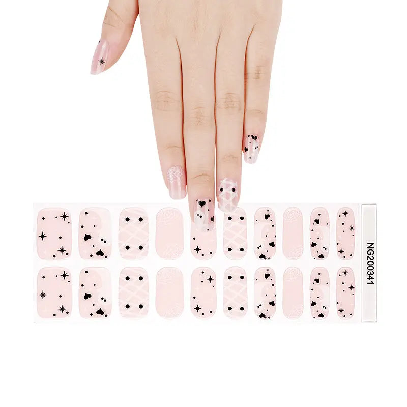 Halloween Ghost Designs — Semi-Cured Gel Nail Wraps