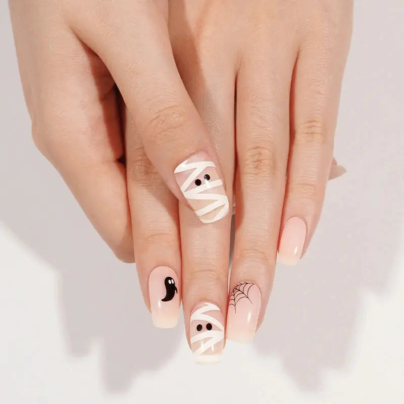 Halloween Gel Goblin — Semi-Cured Gel Nail Wraps