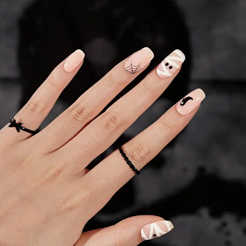 Halloween Gel Goblin — Semi-Cured Gel Nail Wraps