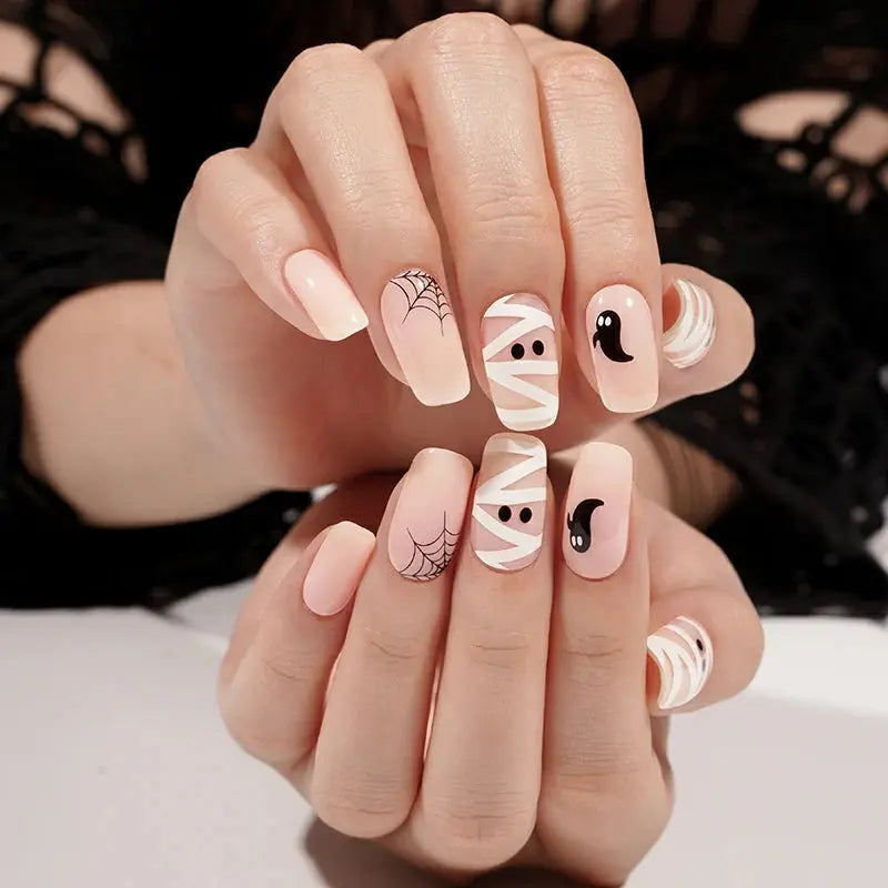 Halloween Gel Goblin — Semi-Cured Gel Nail Wraps
