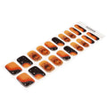 Halloween Stickers Pumpkin Strips — Semi-Cured Gel Nail Wraps