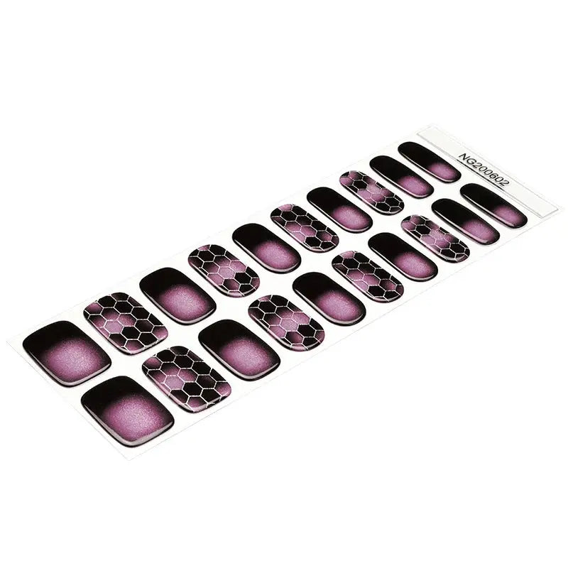 Halo Dyeing Gel Stickers Gel — Semi-Cured Gel Nail Wraps