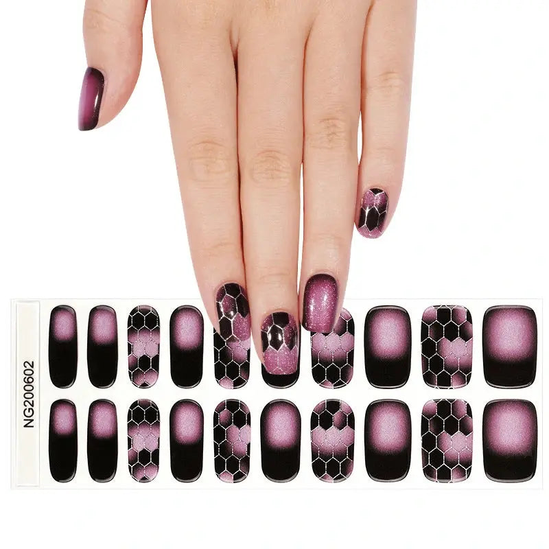 Halo Dyeing Gel Stickers Gel — Semi-Cured Gel Nail Wraps