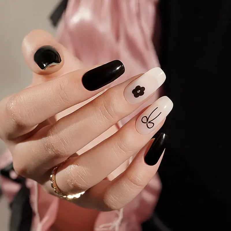 Heart And Bowknot Pattern Cute & Trendy Designs For Salons And Brands — Semi-Cured Gel Nail Wraps