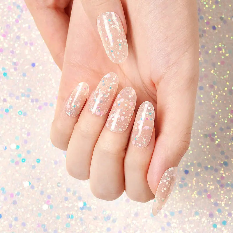 Korean Hot Popular Design — Semi-Cured Gel Nail Wraps
