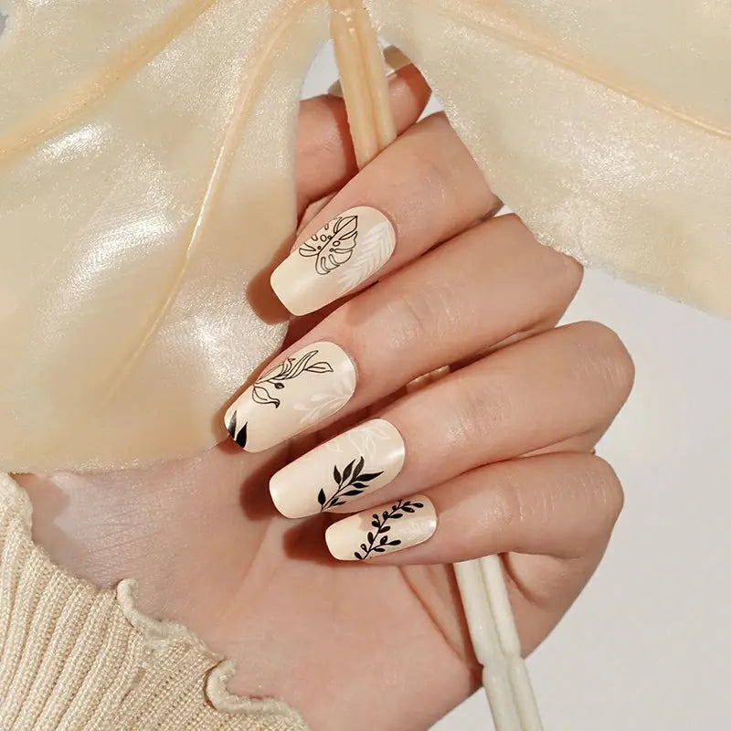 Leaves Gel Stickers Suppliers — Semi-Cured Gel Nail Wraps