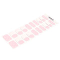 Love Heart Stickers Pink French Strips — Semi-Cured Gel Nail Wraps