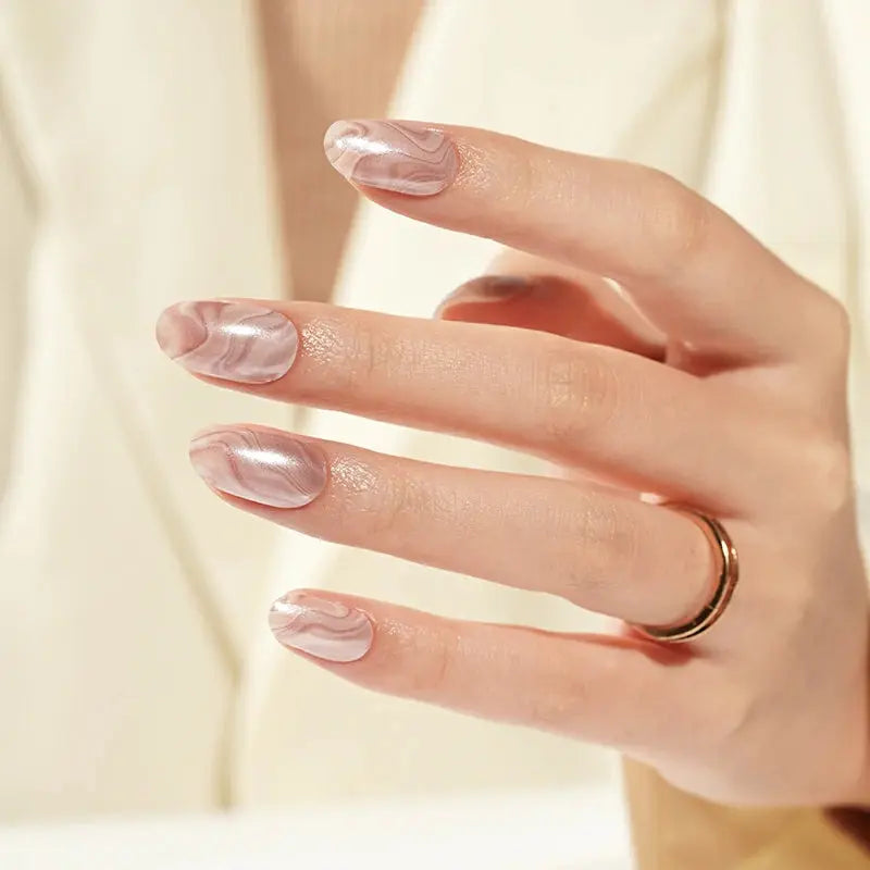 Marble Gel Stickers Gel Suppliers — Semi-Cured Gel Nail Wraps