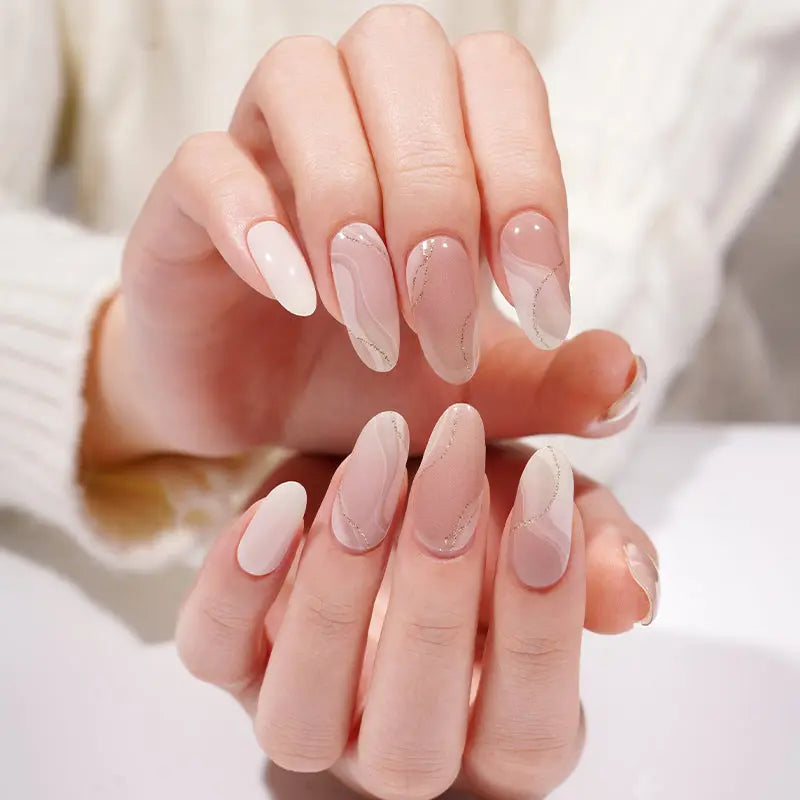Marble Gel Designs — Semi-Cured Gel Nail Wraps