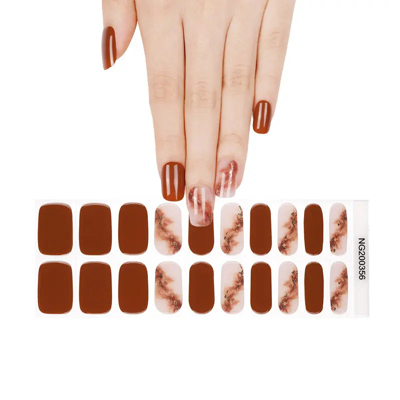 Marble Gel Art Designs — Semi-Cured Gel Nail Wraps