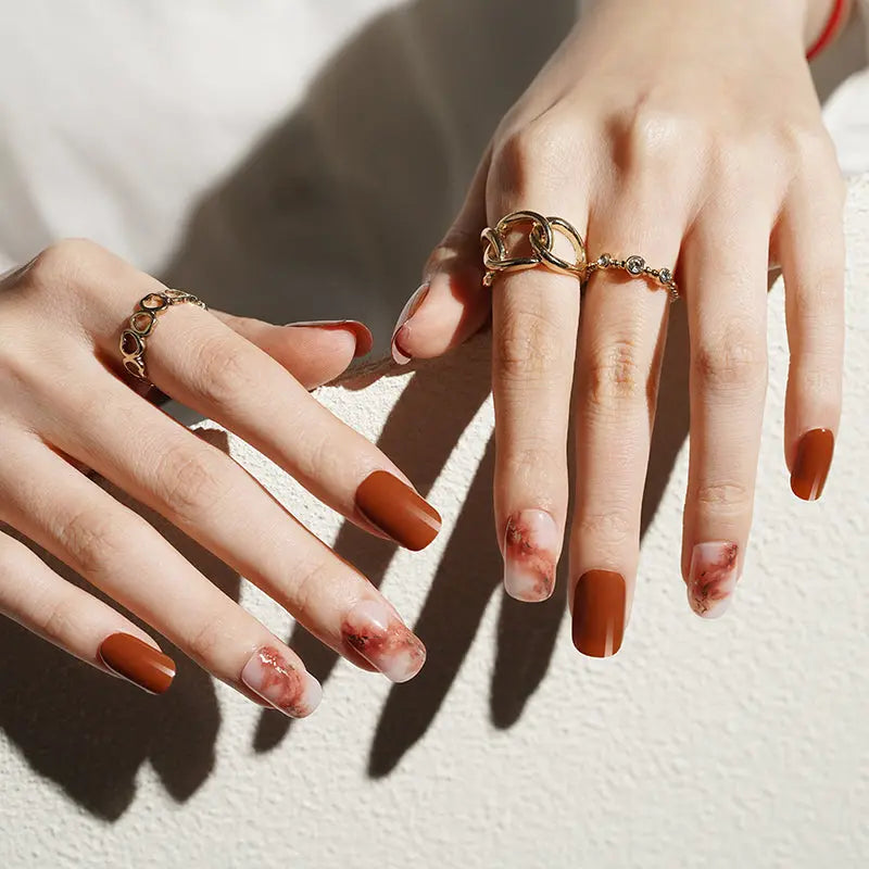 Marble Gel Art Designs — Semi-Cured Gel Nail Wraps