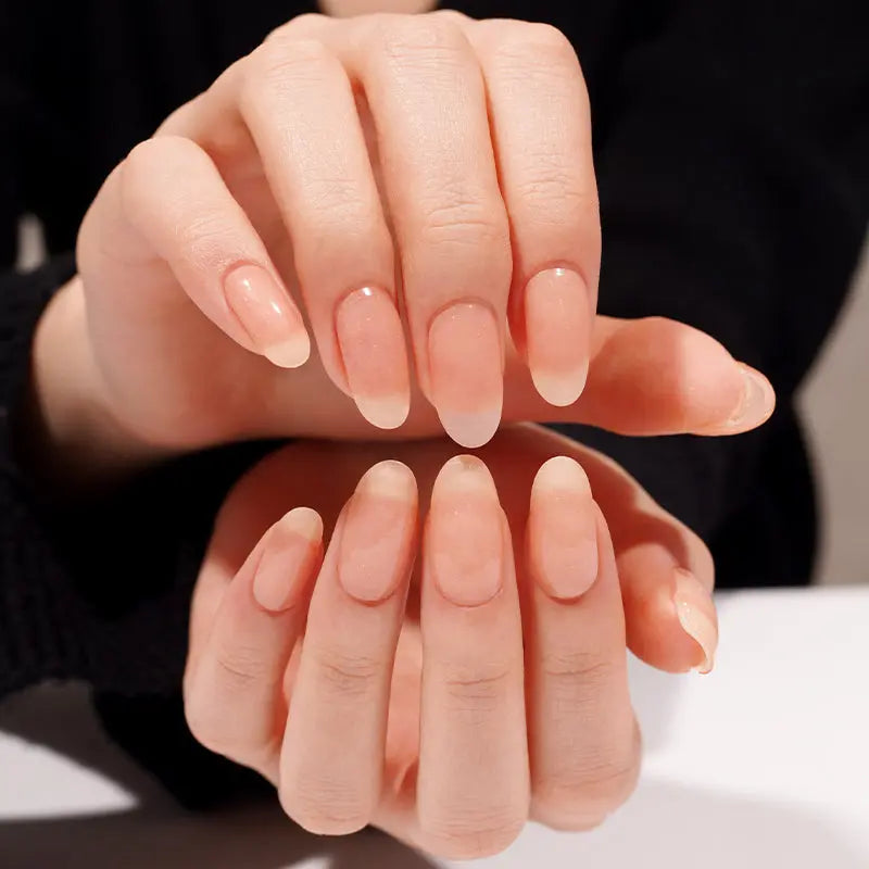 Mirror Translucent Orange Gel — Semi-Cured Gel Nail Wraps
