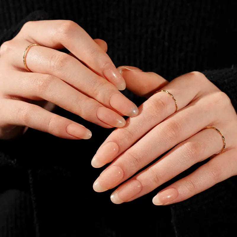Mirror Translucent Orange Gel — Semi-Cured Gel Nail Wraps