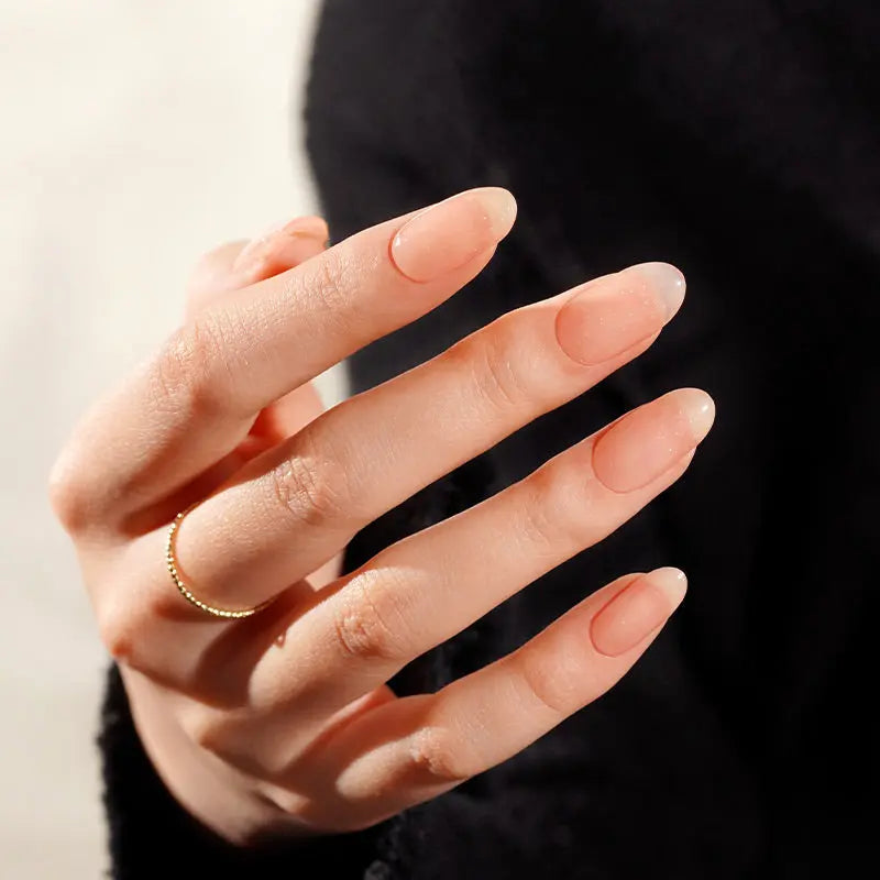 Mirror Translucent Orange Gel — Semi-Cured Gel Nail Wraps
