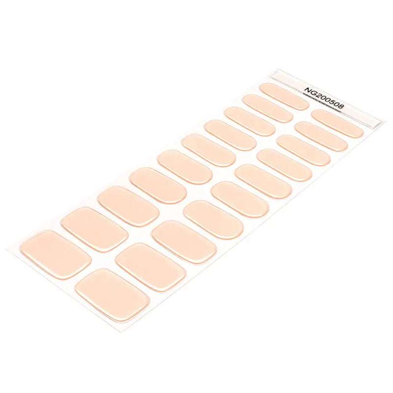 Mirror Translucent Orange Gel — Semi-Cured Gel Nail Wraps