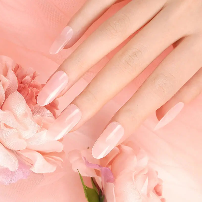Stickers Gel Pink Gel Stickers — Semi-Cured Gel Nail Wraps