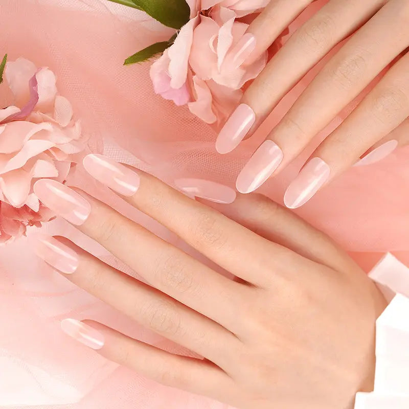Stickers Gel Pink Gel Stickers — Semi-Cured Gel Nail Wraps