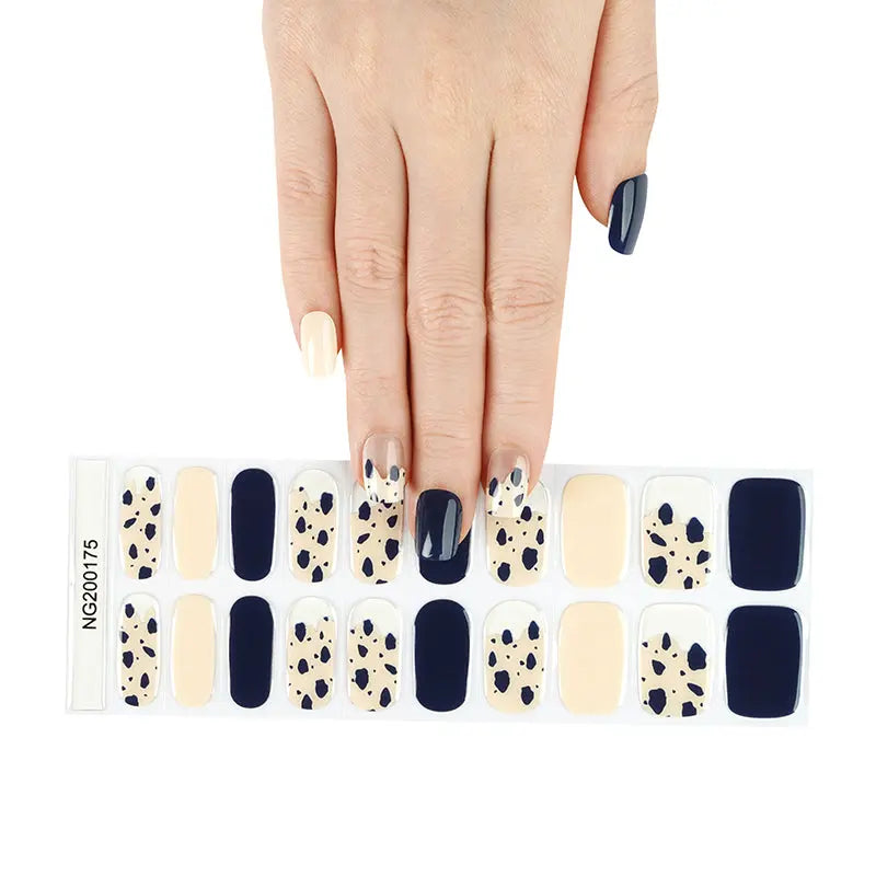 Featuring A Plethora Of Captivating Designs Cow Art — Semi-Cured Gel Nail Wraps